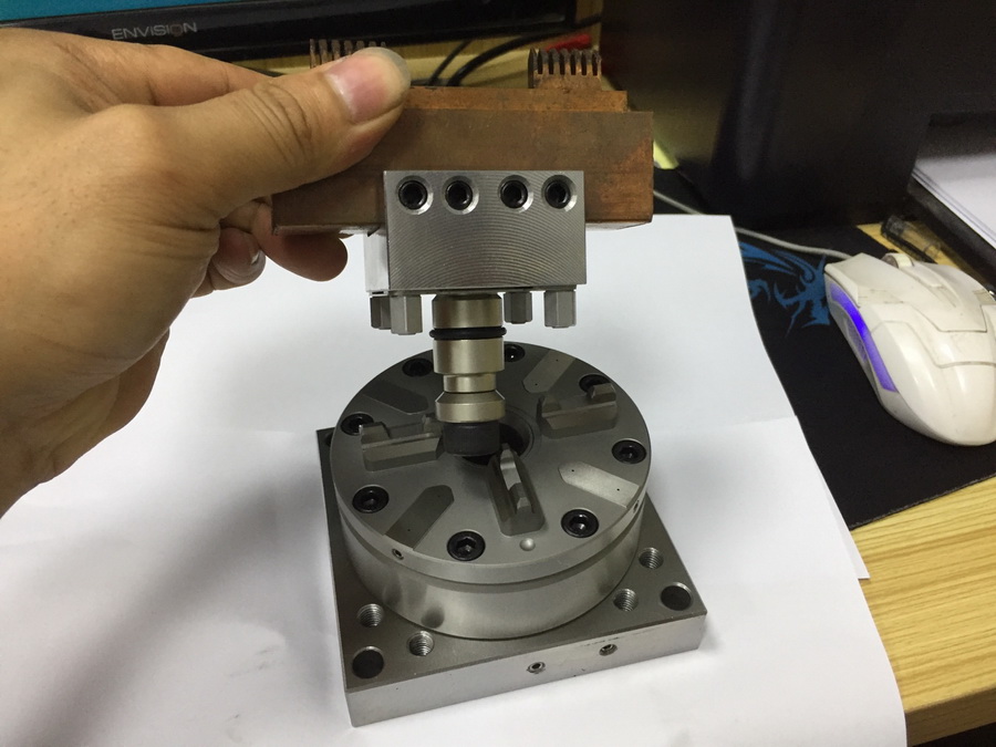 EROWA氣動卡盤100型廠家直銷銅公電極CNC火花機精密快速工裝夾具1